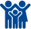 Animated dark blue family