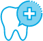 Animated tooth with emergency cross symbolizing emergency dentistry